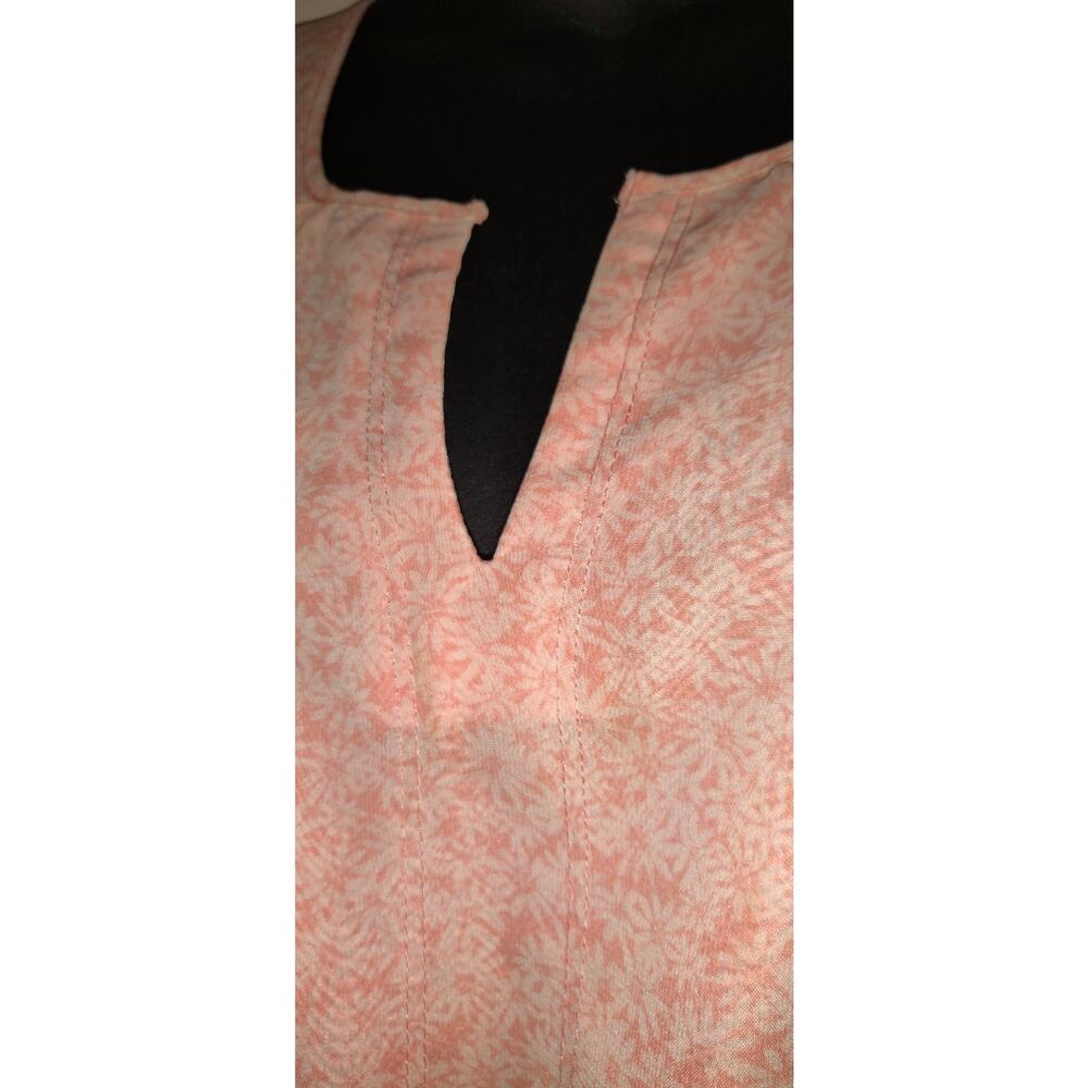 Lauren Conrad Maxi Dress Womens 14 Peach Floral Feminine Romantic Asymmetrical - Picture 4 of 16